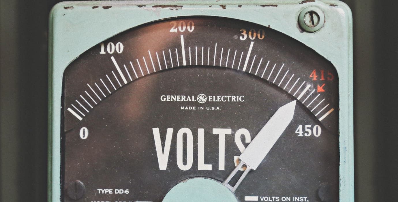 Compteur électrique mesurant le l'électricité en Volts