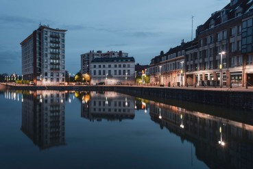 Ville de Lille en fin de journée