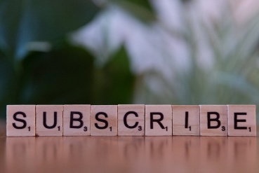 lettres qui écrivent "subscribe"
